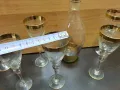 ретро стъклени чаши и гарафа, снимка 6