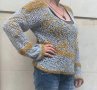 Дамска плетена блуза, уникат, размер S/M, снимка 1