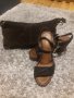 Чанта естествен велур и сандали, снимка 1 - Чанти - 37112562