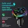 Блутут FM трансмитер Ouyaaqii, Волтметър 2хUSB заряднo GSM Bluetooth, снимка 4