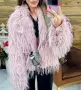 дамско палто с дълъг косъм , снимка 2