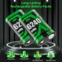 ZRZLMVP Батериен пакет за Xbox контролер - 4x6240mWh батерии и зарядно, снимка 5