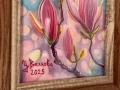 Оригинална картина – магнолии – акварел – идея за подарък, снимка 6