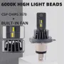 Диодни крушки H4 200W с вграден вентилатор LED, снимка 4