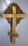 Православен кръст с дърворезбовани орнаменти, снимка 1