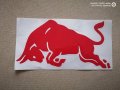 Червен бик Red bull стикер лепенка за залепване еърху кола автомобил джип ван пикап мотор, снимка 2