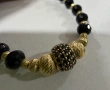 Златна гривна с маниста  , снимка 8