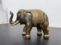 Бронзова статуетка на слон №7987 , снимка 1
