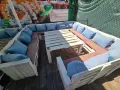 Градински палети с маси,възглавници и бар столове, снимка 3