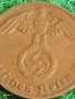 Две монети 1 райхсфенинг 1940г. Трети Райх Германия с свастика 53327, снимка 4