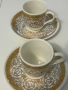 Луксозен позлатен порцеланов сервиз за кафе , снимка 8