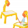 Детска маса за рисуване с проектор, жираф, снимка 4