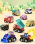 6 бр Багери багер кран строителни машини подвижни гуми пластмасови PVC фигурки играчки декор торта, снимка 10