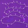 Лилави LED лампички на батерии-2.20 метра/светлиннат верига/лилави лампички за украса, снимка 2