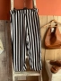💄 Широк панталон на Бяло и черно райе🤍 л/хл🍉, снимка 3