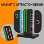 WUXIDIXI Зарядна станция, съвместима с контролери Nintendo Switch 2 Joy-Con, черна, снимка 2