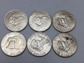 6 бр. 1 долар Айзенхауер-1971,72,74,76,77,78 г., снимка 2