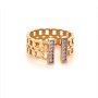 Златен дамски пръстен Tiffany 3,81гр. размер:58 14кр. проба:585 модел:16391-5, снимка 3