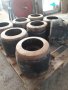Гумиране на износени ходови колела на верижен трактор , снимка 4