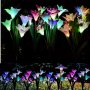 1+1 ОФЕРТА Соларна лампа лилиум Solar Light Flower, снимка 2