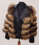 Дамско луксозно палто с лисица код 73
