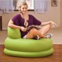 Надуваемо кресло, фотьойл, пуф, барбарон Intex, 84х99х76 см, Зелен и бял до 100 кг., снимка 6