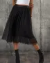 Дамска пола от черен тюл- пачка, снимка 4