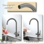 Techzm Трипътен кухненски смесител 3 в 1 с изход за филтрирана вода, снимка 3