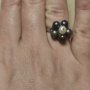 Сребърен пръстен с перли (178), снимка 7