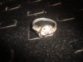 ВИНТИДЖ АРТ ПОСРЕБРЕН ПРЪСТЕН с КРИСТАЛЧЕТА 17554, снимка 4