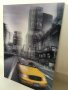 3D Жълто такси taxi Ford в New York винтидж пано за стена, снимка 2