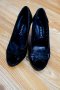 Елегантни обувки с панделка от естествена кожа, снимка 1 - Дамски елегантни обувки - 37751217