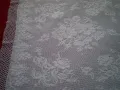 Красива бяла квадратна  плетена на една кука покривка, снимка 6