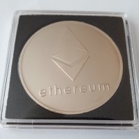 Сувенирна монета Ethereum (криптовалута), снимка 2 - Колекции - 36857537