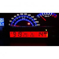Е30 Часовник за кола с термометър и волтметър, снимка 4 - Аксесоари и консумативи - 34534180