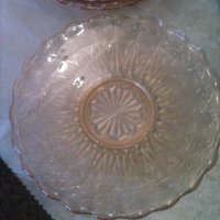стъклени чинии,плата,подноси,фруктиера,ваза,кана-релефни-цветни, снимка 16 - Чинии - 35418785