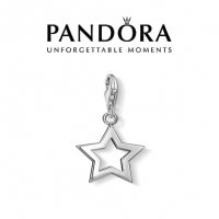 Талисман Pandora висулка звезда, снимка 1 - Гривни - 38056717