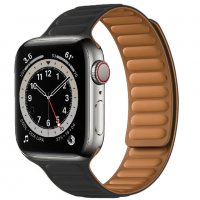 Магнитна каишка верижка Apple Watch 2/3/4/5/6/7/SE 38/40/41/42/44/45, снимка 4 - Аксесоари за Apple - 37721317