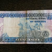 Банкнота - Нигерия - 50 наира | 1991г., снимка 2 - Нумизматика и бонистика - 29769829