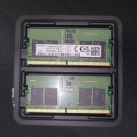Samsung 16GB (2x8GB) DDR5 SODIMM 4800 Memory Kit | За лаптоп, снимка 1 - RAM памет - 42807165