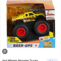 Mattel Hot Wheels Monster Trucks - Crash кола джип, снимка 2 - Коли, камиони, мотори, писти - 44280226