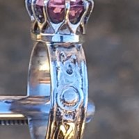Сребърен пръстен с аметист , снимка 1 - Пръстени - 39229823