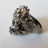 Рокерски пръстен Голям и масивен-Череп , снимка 2 - Други - 32086299
