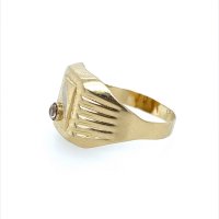 Златен мъжки пръстен 2,20гр. размер:61 14кр. проба:585 модел:22336-1, снимка 2 - Пръстени - 44376097