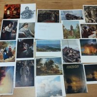 Много стари пощенски картички от Айвазовски суриков, снимка 1 - Антикварни и старинни предмети - 42469535