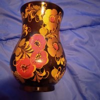 Ретро руска ваза с лъжици , снимка 1 - Декорация за дома - 38291311
