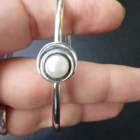 Сребърен комплект с перли - проба 925 и житен клас , снимка 5 - Бижутерийни комплекти - 40222472