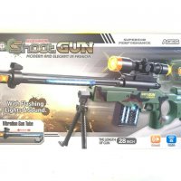 Детска пушка със снайпер - вибрация, светлина + звук, снимка 1 - Други - 39301502