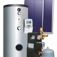 Цялостна система за топла вода с бойлер 160л и селективен соларен колектор 2.5m2, снимка 1 - Друга електроника - 35095199