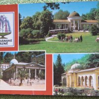 Картичка от Мариански лазни,Чехия от 80-те г. на ХХ век,нова, снимка 1 - Колекции - 29873538